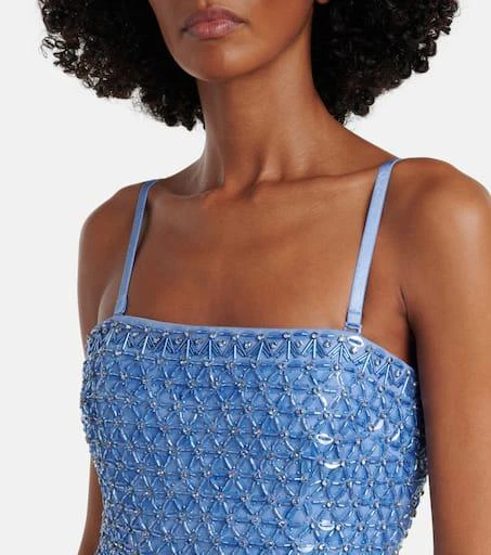 SIMKHAI Vanessa embellished bustier gown 6