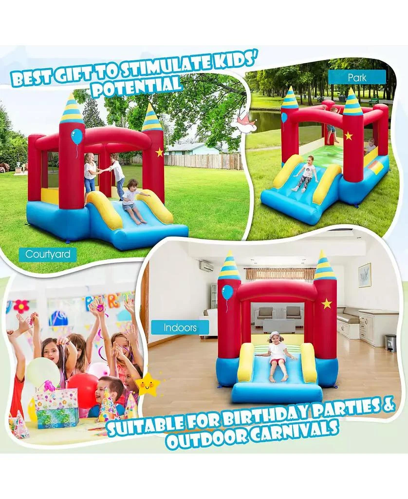 Mecale Inflatable Kids Bounce Castle with 480W Blower 9