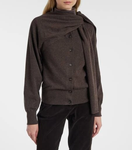 Salvatore Ferragamo Draped cashmere cardigan 6