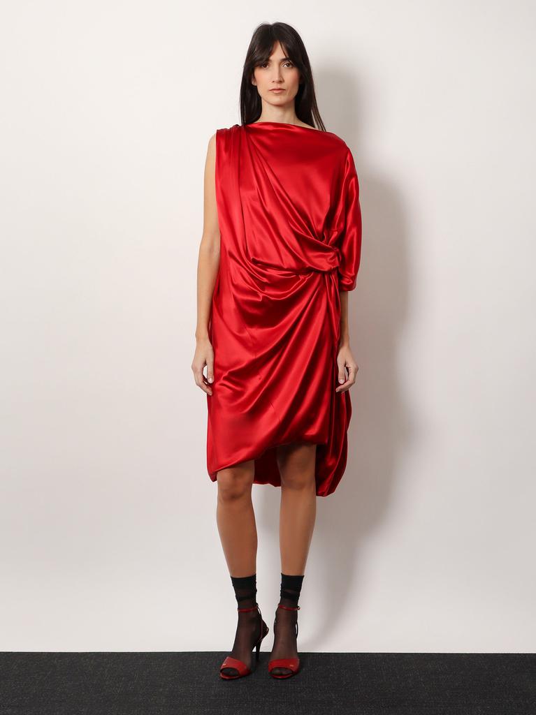 Dries Van Noten Dalant silk dress with lateral knot