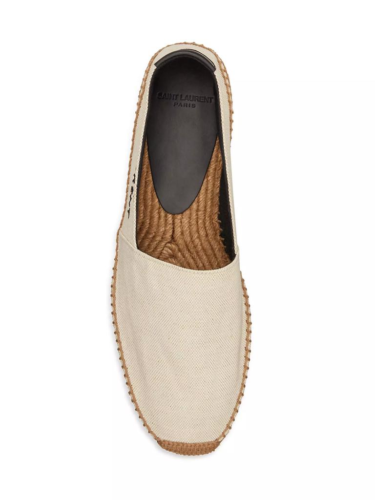 Yves Saint Laurent Signature Canvas Espadrilles WHITE-BLACK