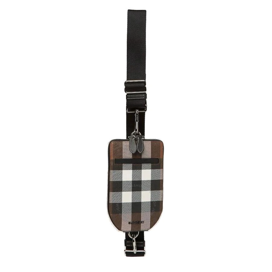Burberry Dark Birch Brown Check Crossbody Phone Case 1