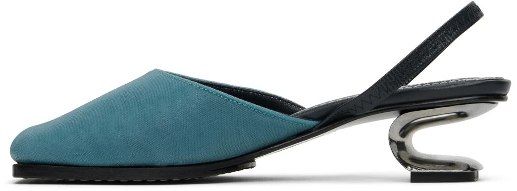 Nicole Saldaña Blue Syd Mesh Heels 3
