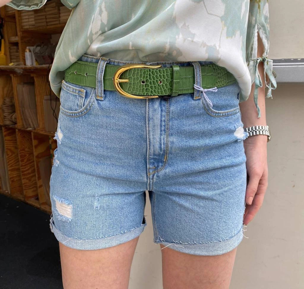 Sanctuary Sanctuary - Women’s Sidewalk Destructed Cut-hem Rigid Denim Jean Short 5