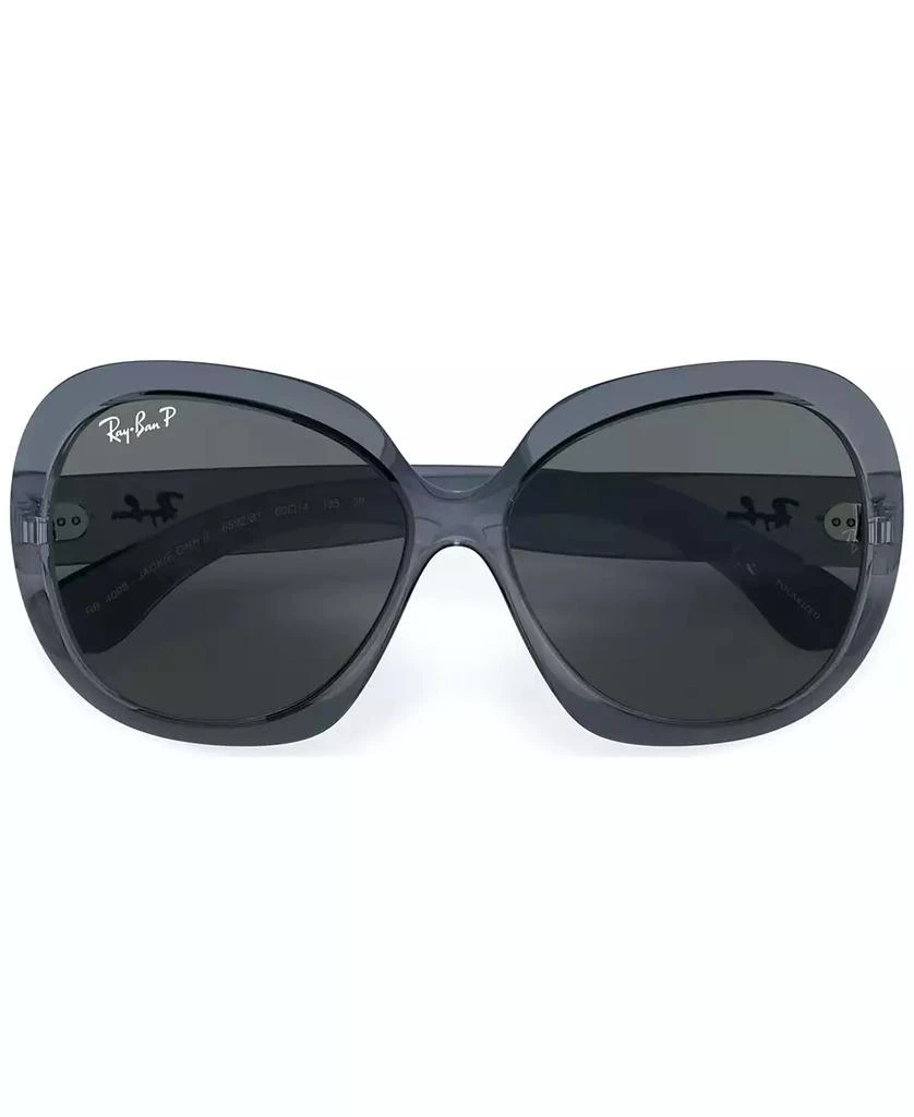 Ray-Ban Women's Polarized Sunglasses, RB4098 JACKIE OHH II 60 5