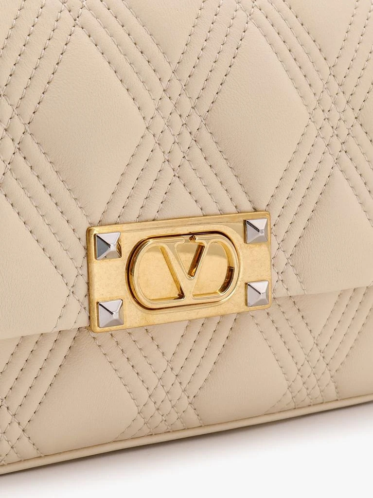 Valentino Valentino garavani quiltie 67 leather medium shoulder bag with chain 5