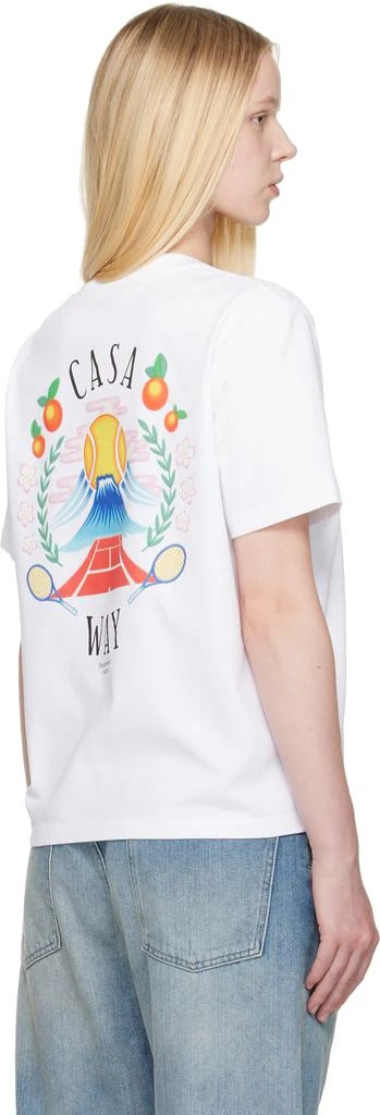 Casablanca White 'Casa Way' Mountain T-shirt 3