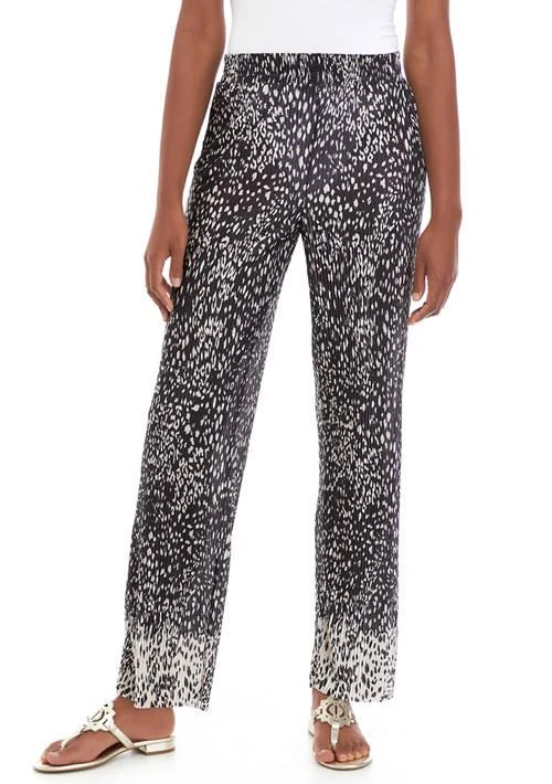 John Paul Richard Paul Richard Womens Print Boudre Pleat Pull On Pants 1