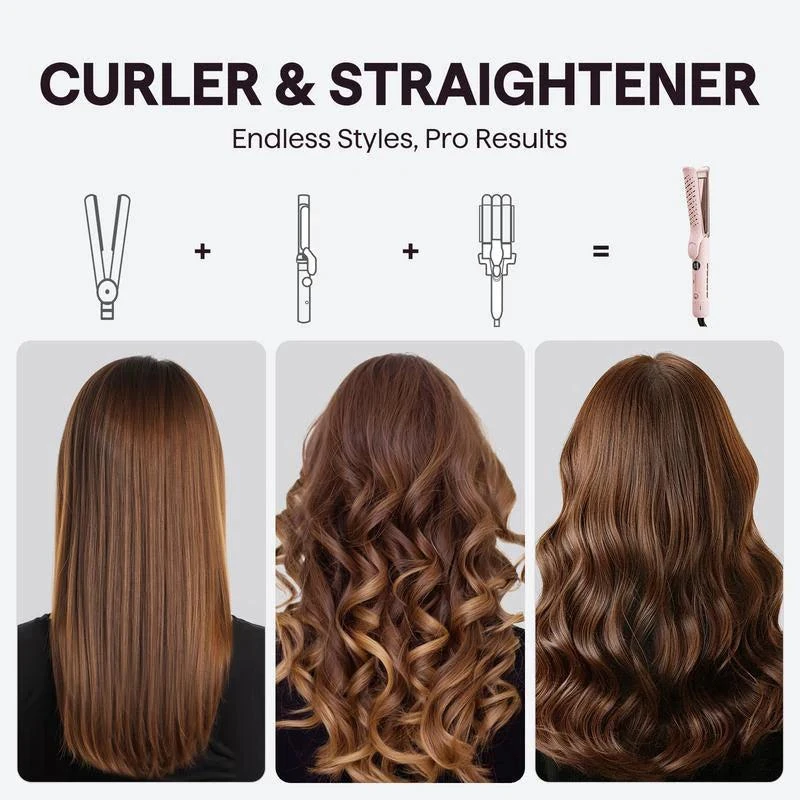 PROXXI Wavytalk Whirlwind Curl, 360° Airflow Styler with 3 Air Modes & LED Display, 2-In-1 Hair Straightener and Curler with Cooling Air Vents to Lock in Style 4