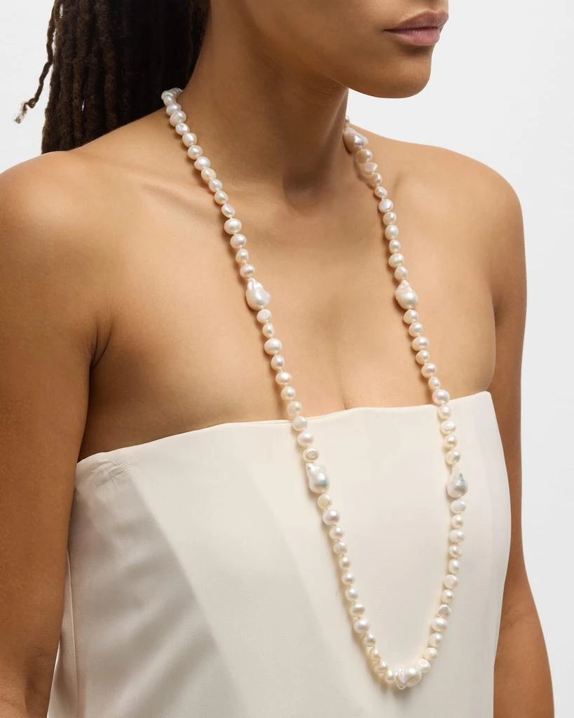 NEST Jewelry Baroque Pearl Long Strand Necklace 2