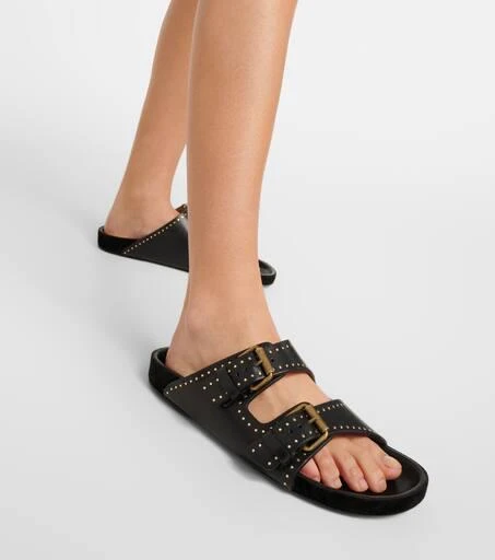 Isabel Marant Lennyo leather slides 4
