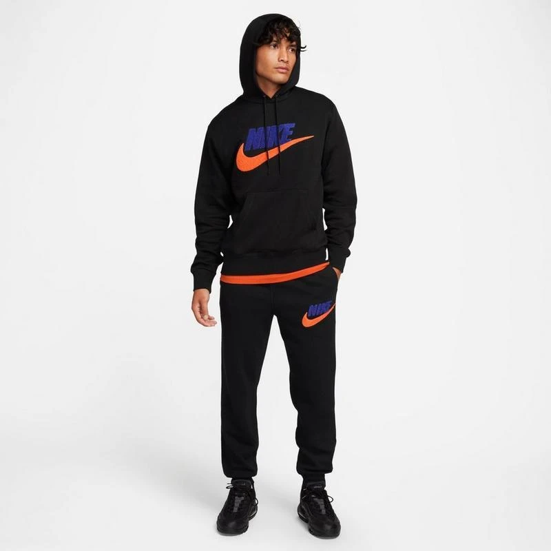  Men's Nike Club Fleece Chenille Futura Pullover Hoodie