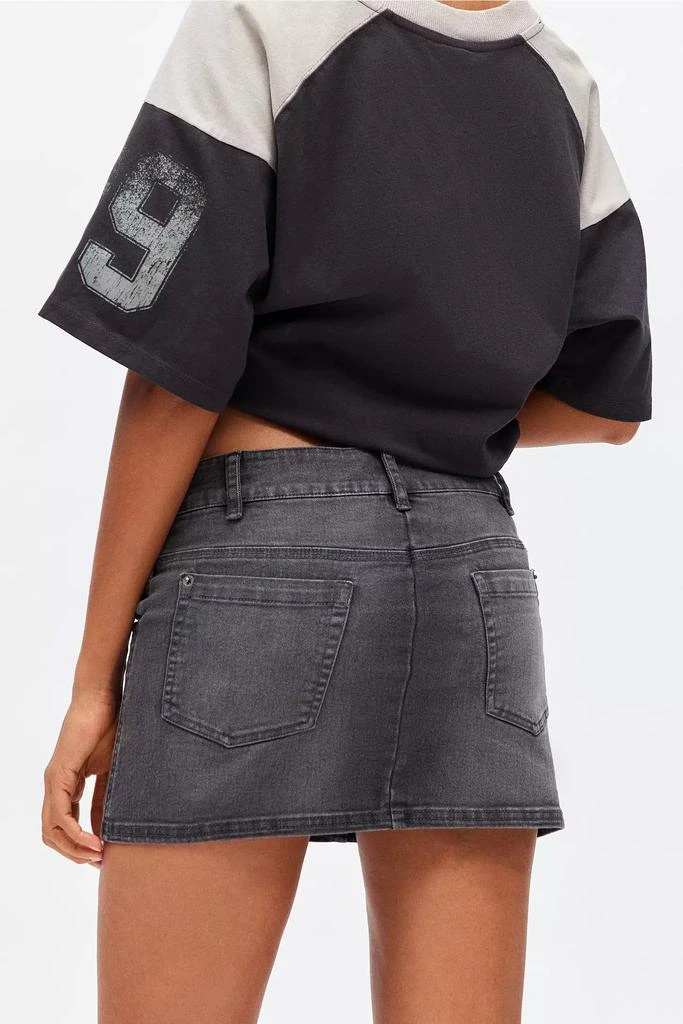 BDG BDG Tatiana Moto Denim Low Rise Micro Mini Skirt 5