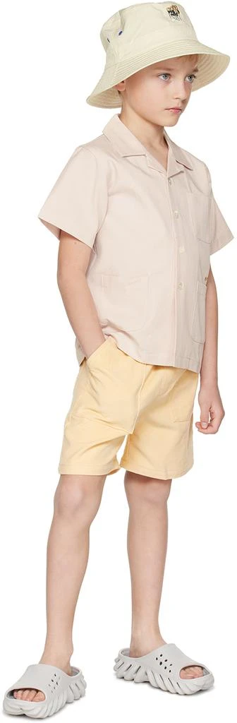 OOPS MY BOY Kids Beige Embroidered Shorts 4