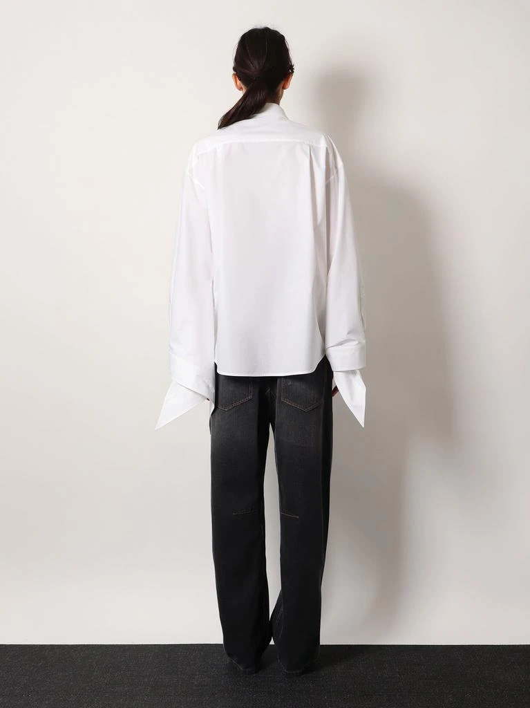 Balenciaga Oversize cotton shirt with knotted details 3