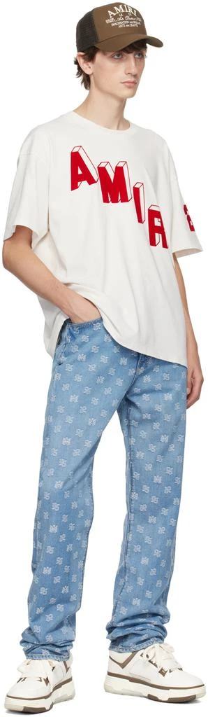 AMIRI Blue M.A. Paisley Straight Jeans 4