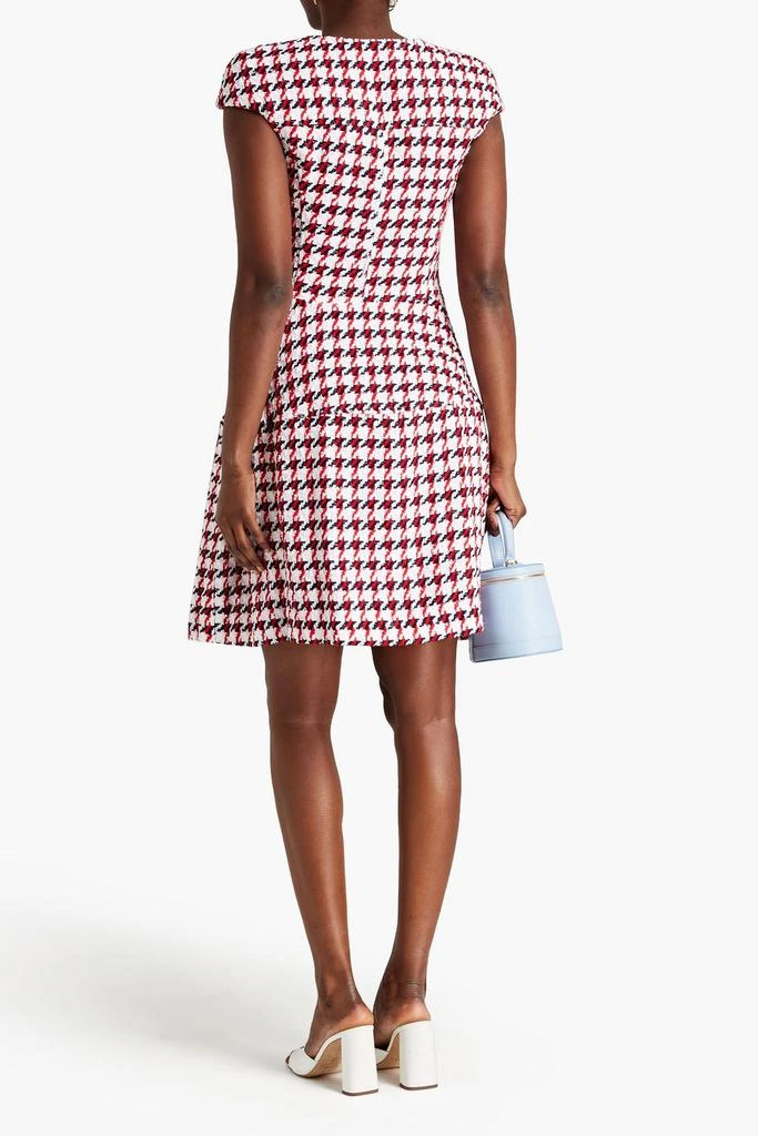 Oscar de la Renta Houndstooth cotton-blend bouclé-tweed dress 3