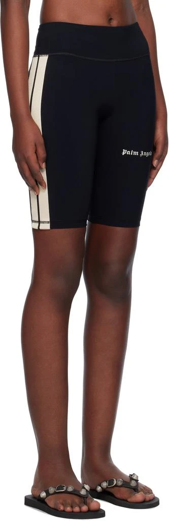 Palm Angels Black Training Track Cyclist Sport Shorts 2