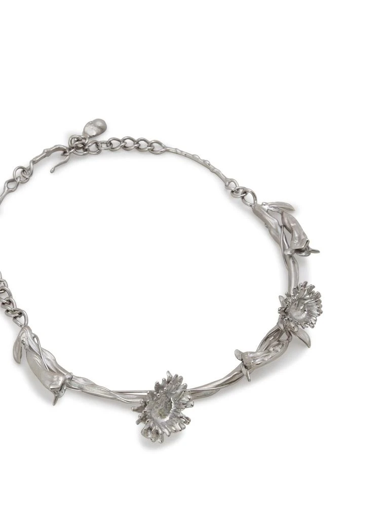 Marni Metal calla lily necklace 3