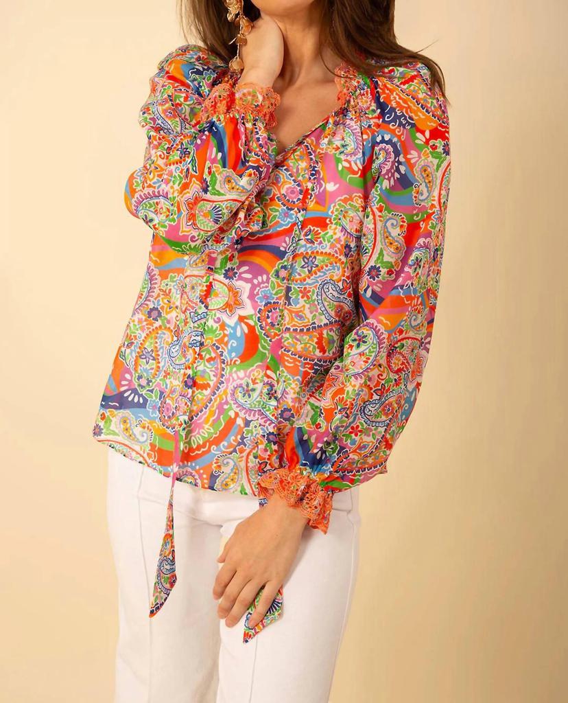 Hale Bob Hale Bob - Long Sleeve Print Top