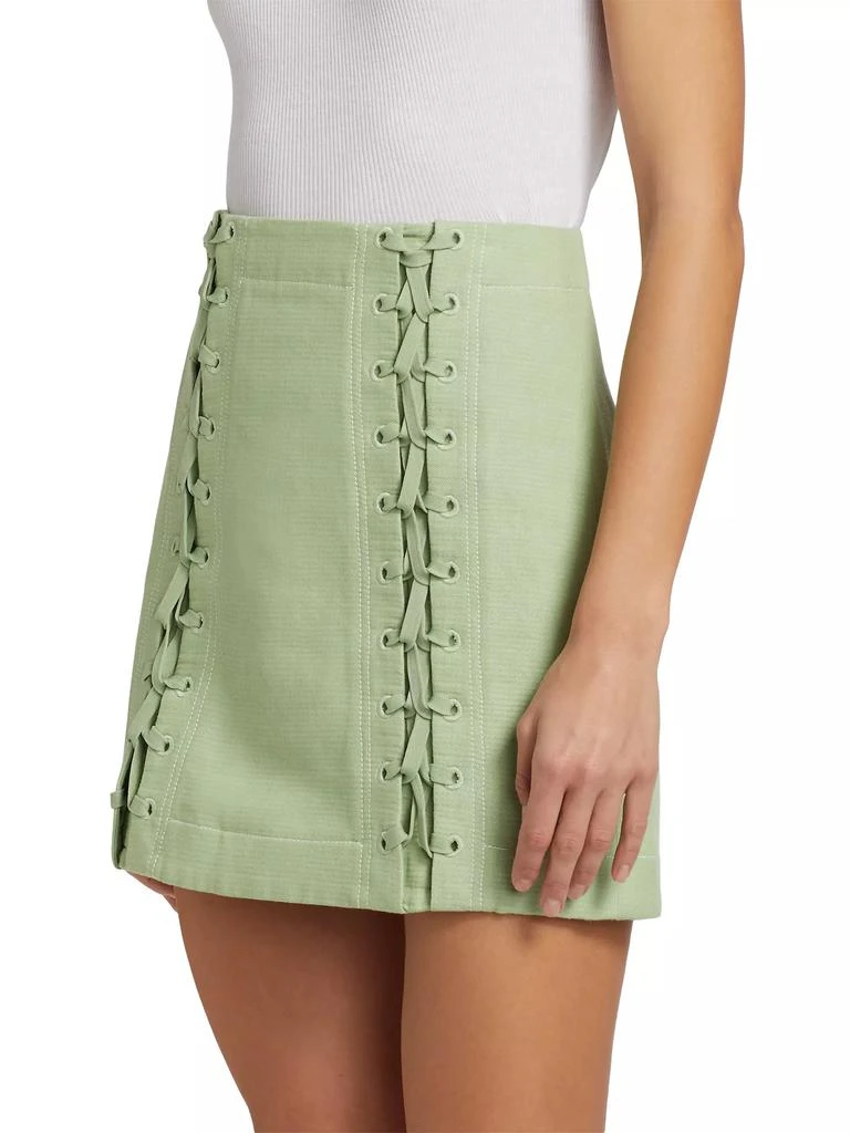 Acler Ferguson Woven Lattice Miniskirt 4