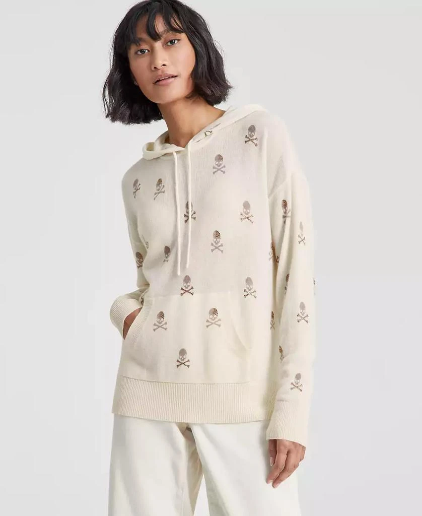 Charter Club Women's Embellished Long-Sleeve Hooded 100% Cashmere Sweater, Created for Macy's 1