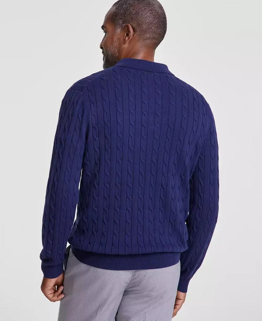 Club Room Men's Knit Polo Sweater, Created for Macy's 4