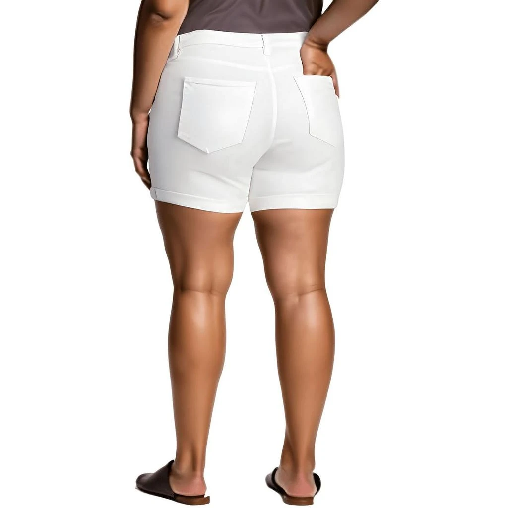 Celebrity Pink Plus The Sugar Womens Mid-Rise Cuffed Denim Shorts 2