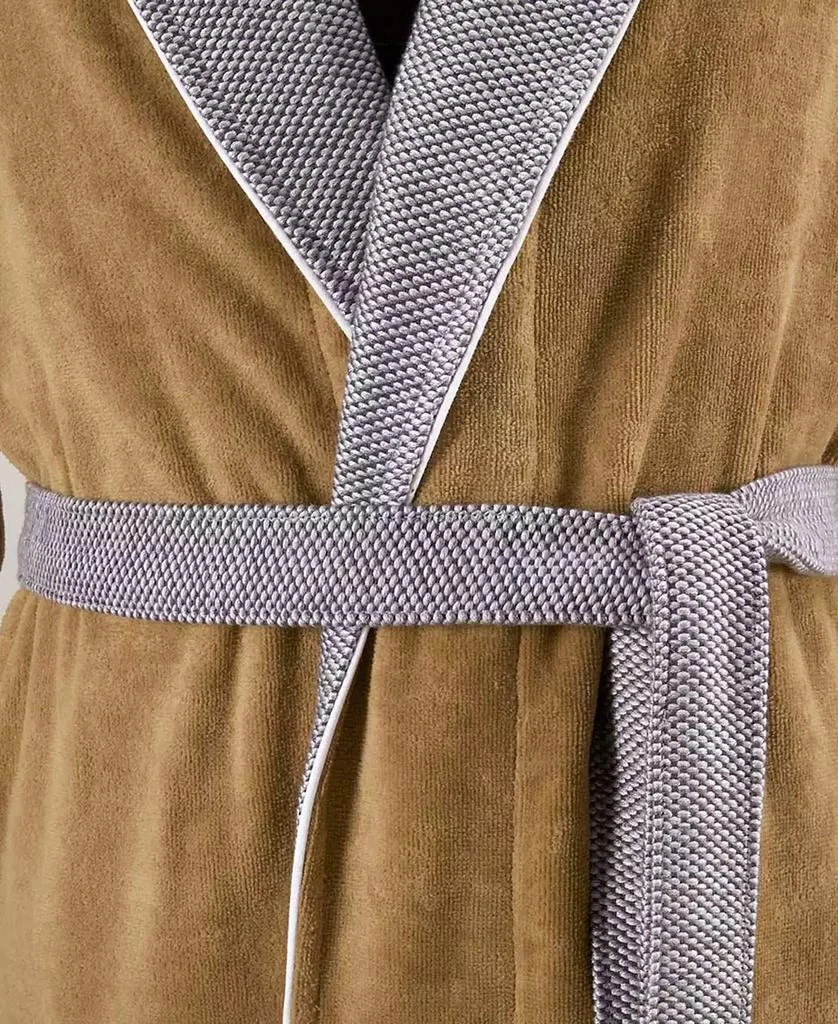 Boss Home Lord Men's Cotton Velour Shawl Bathrobe 2