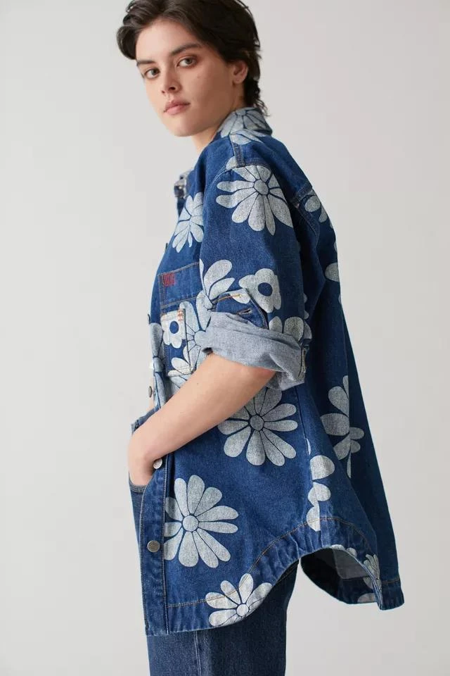 BDG BDG Elissa Denim Printed Shirt Jacket 5
