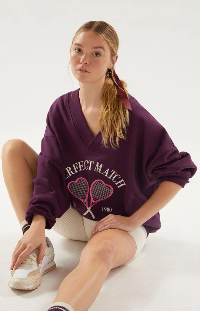 PacSun Valentine V-Neck Sweatshirt 2