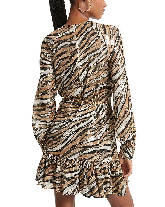 MICHAEL Michael Kors Chain Belted Metallic Dress