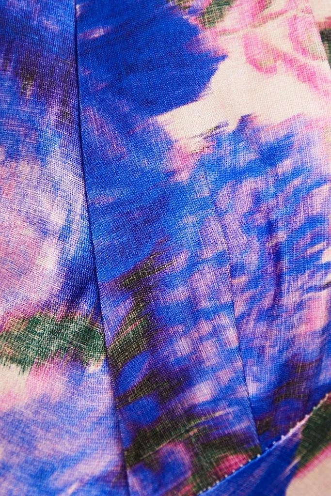 Zimmermann Floral-print silk halterneck bra top 4