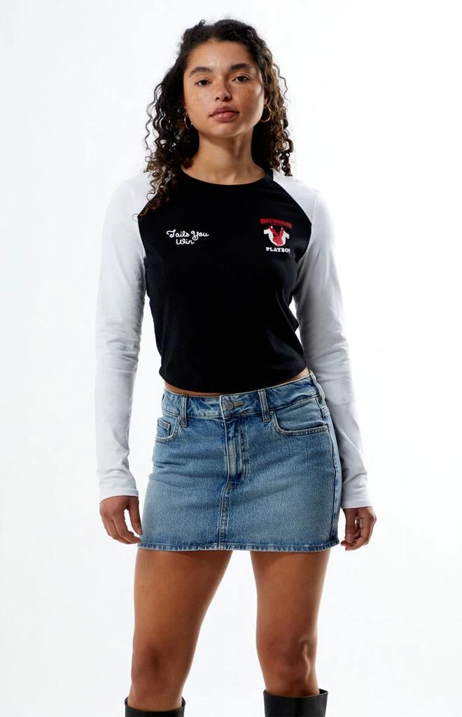 True Religion x Playboy Raglan Long Sleeve T-Shirt 2