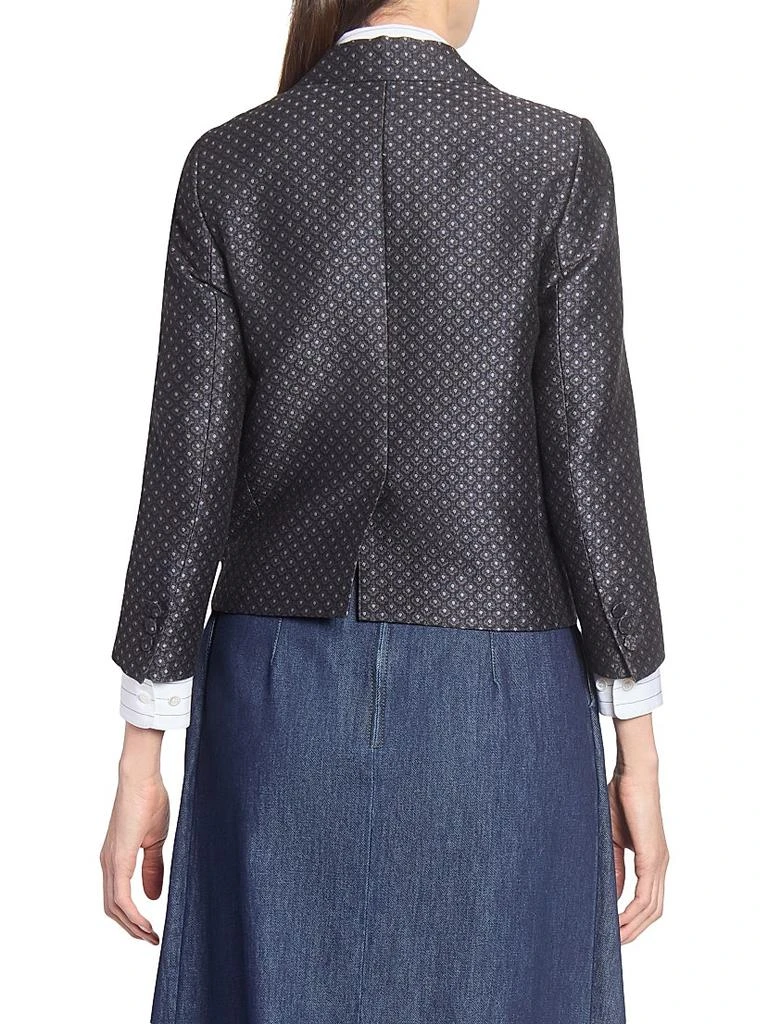 Dries Van Noten Printed Wool-Blend Jacquard Blazer 5