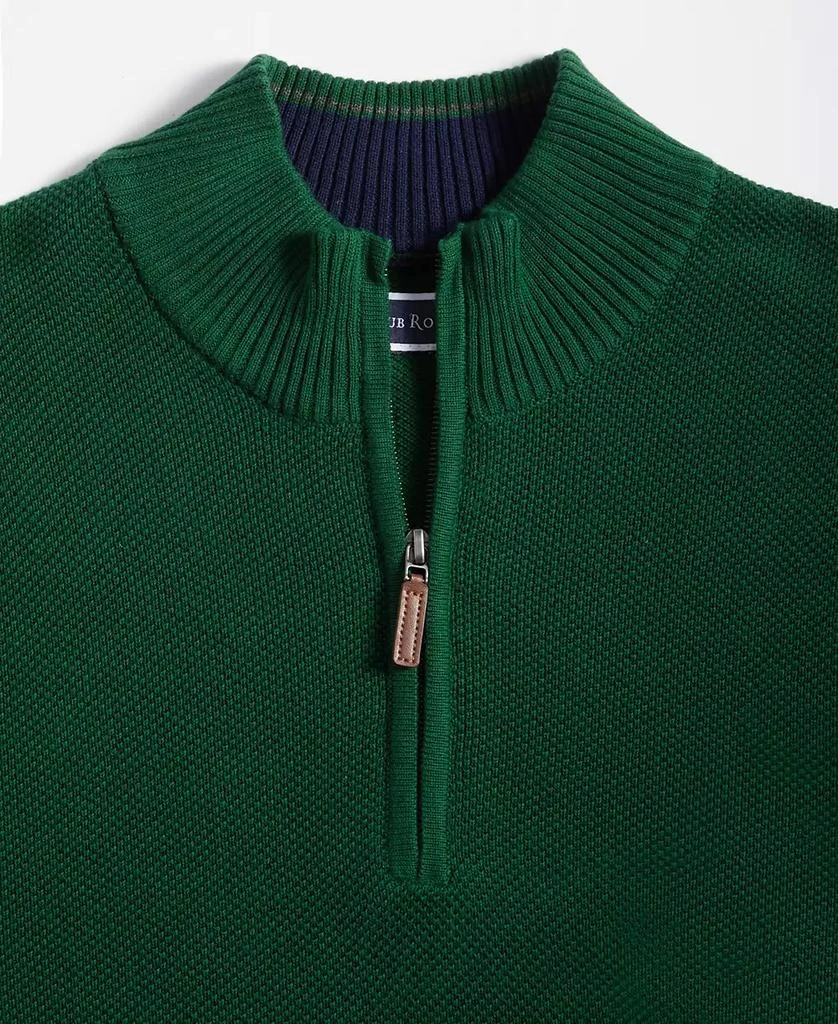 Club Room Men's Quarter-Zip Textured Cotton Sweater, Created for Macy's 3