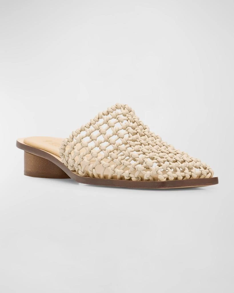 Cult Gaia Merida Leather Net Slide Mules 2