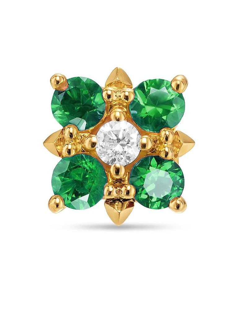 David Yurman Petite Modern Renaissance Color Stud Earrings in 18K Yellow Gold 4