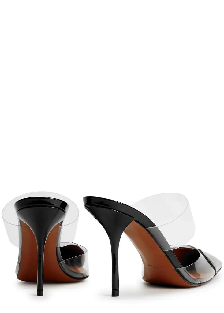 Alaïa Coeur 90 patent leather mules 3