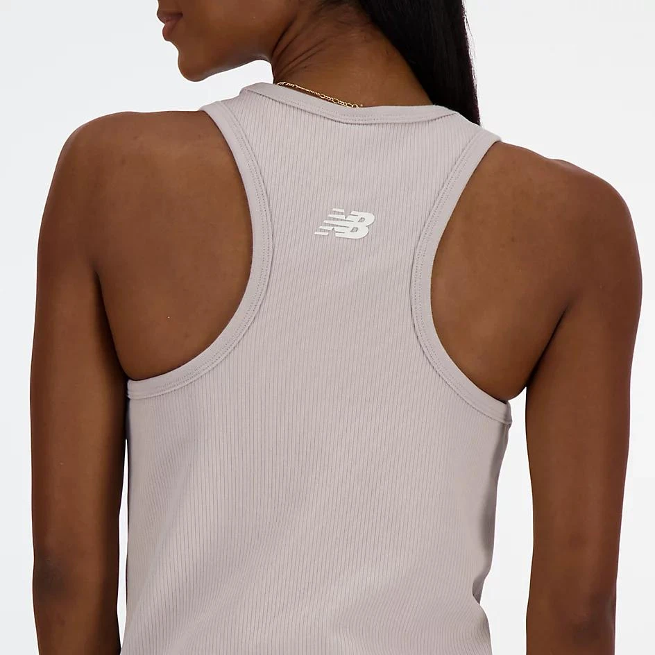 New Balance Linear Heritage Rib Knit Racer Tank 3