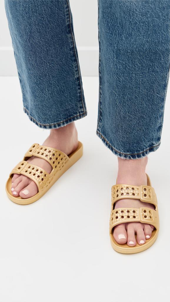 FREEDOM MOSES Paz Metallic Slides
