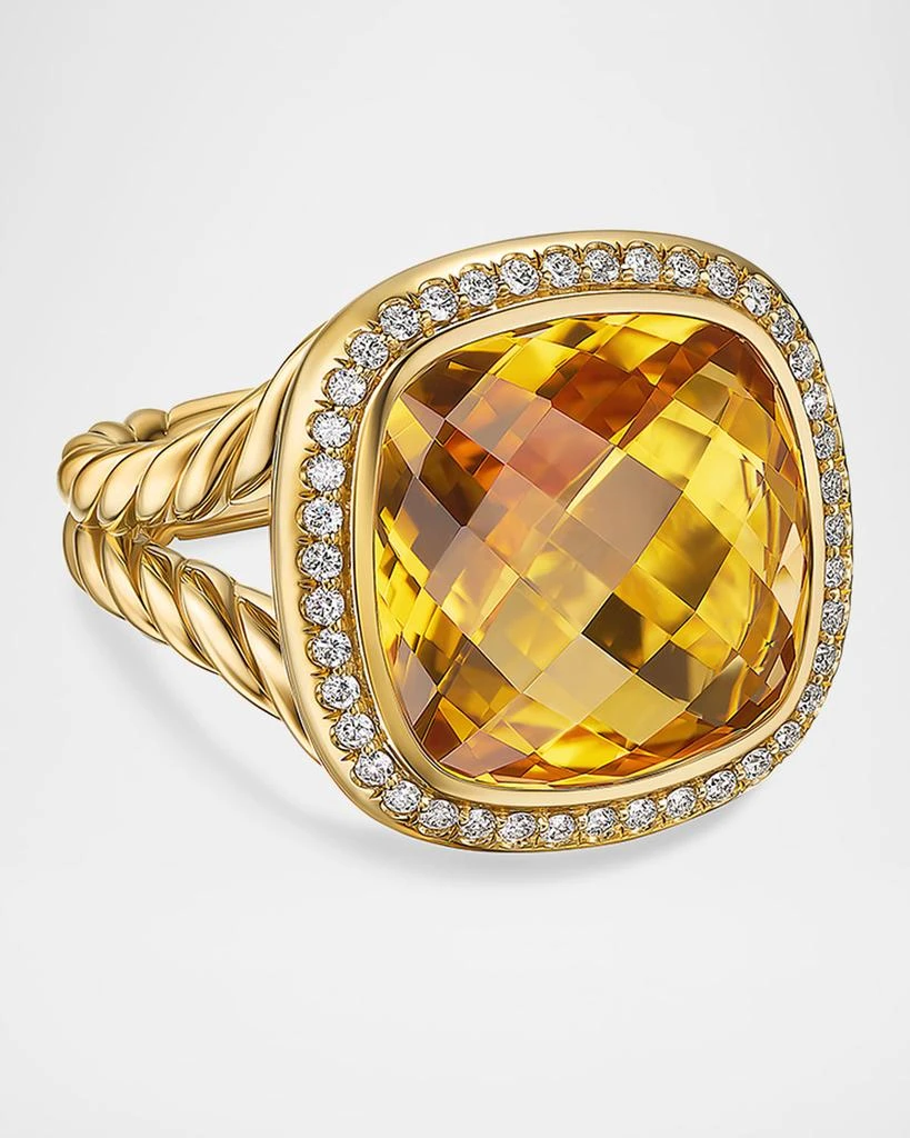 David Yurman Albion Ring with Gemstones and Diamonds in 18K Gold, 15mm 4