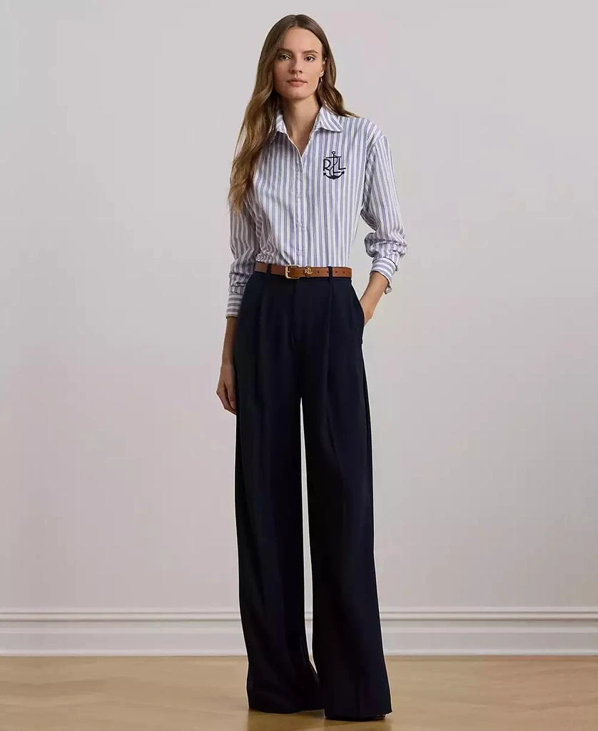 Ralph Lauren Women's Relaxed-Fit Striped Broadcloth Shirt 4