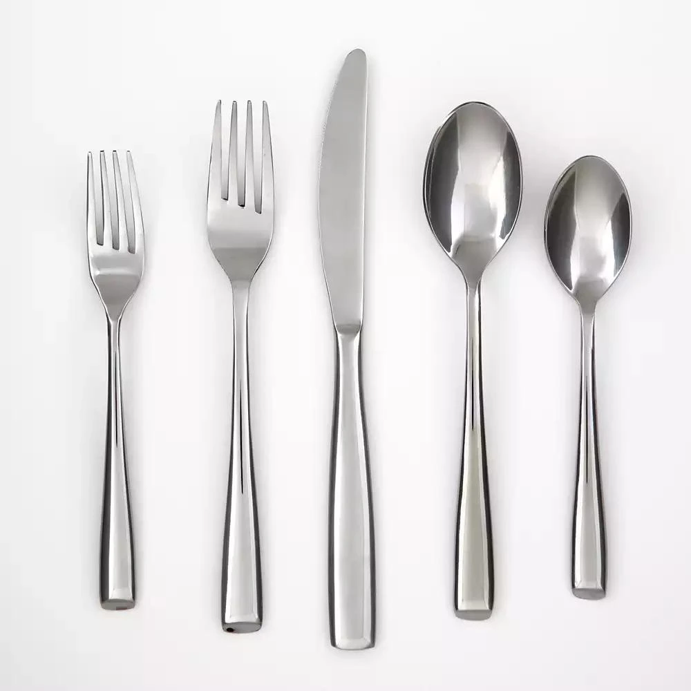 Cambridge Silversmiths Rachel Mirror 20-Piece 18/10 Stainless Steel Flatware Set, Service for 4 1