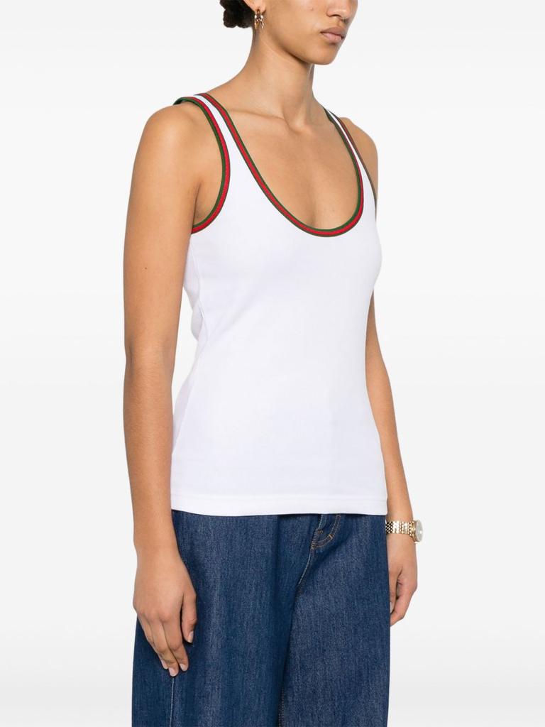 Gucci GUCCI - Ribbed Cotton Tank Top