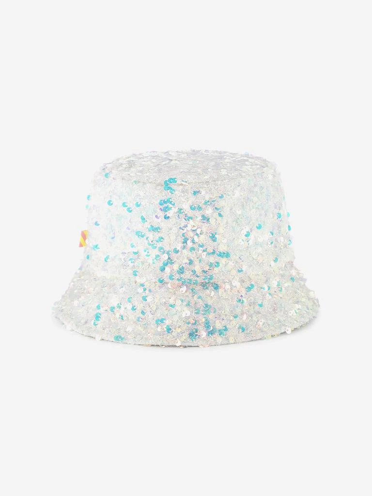 Billieblush Girls Sequin Bucket Hat in White 3