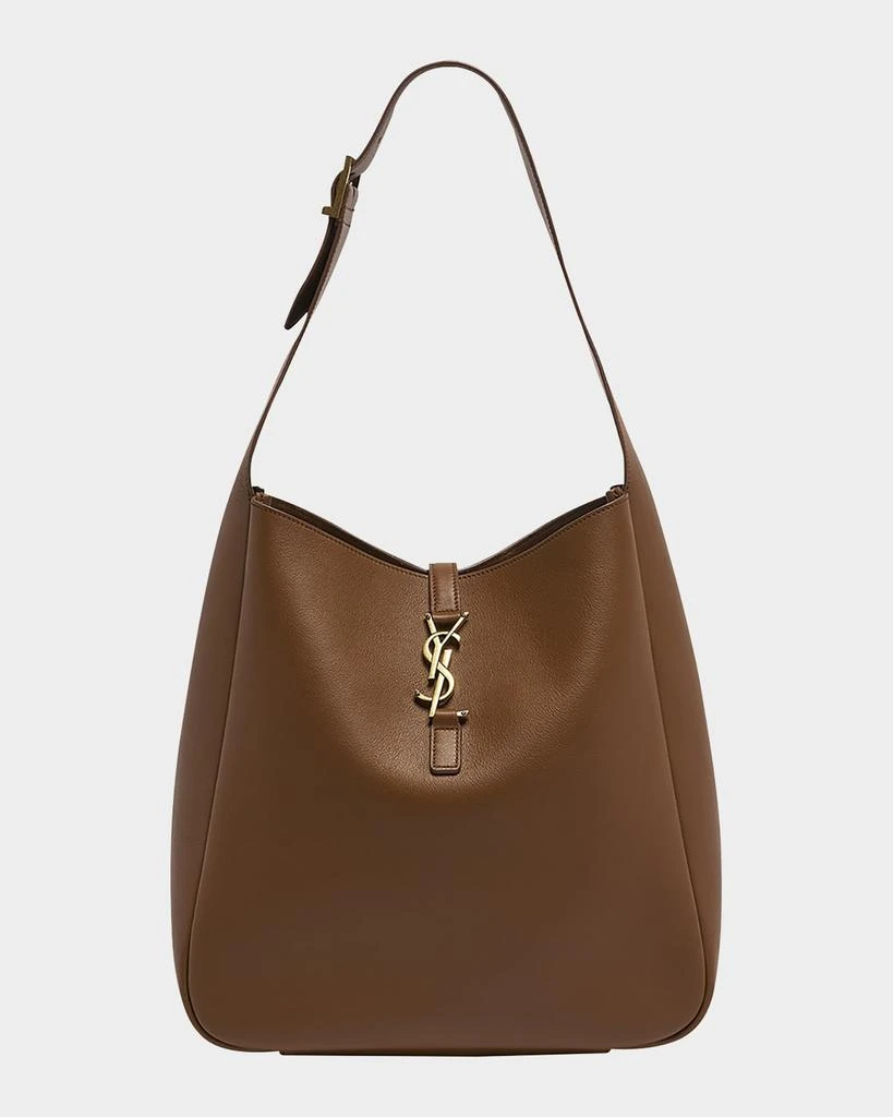Yves Saint Laurent Le 5A7 Large YSL Shoulder Hobo Bag in Smooth Leather 1