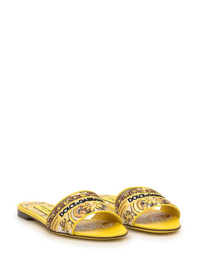 【関税＆送料込み】Dolce & Gabbana Flat Slipper Embroidery Dolce & Gabbana Dolce & Gabbana Flat Slipper Embroidery
