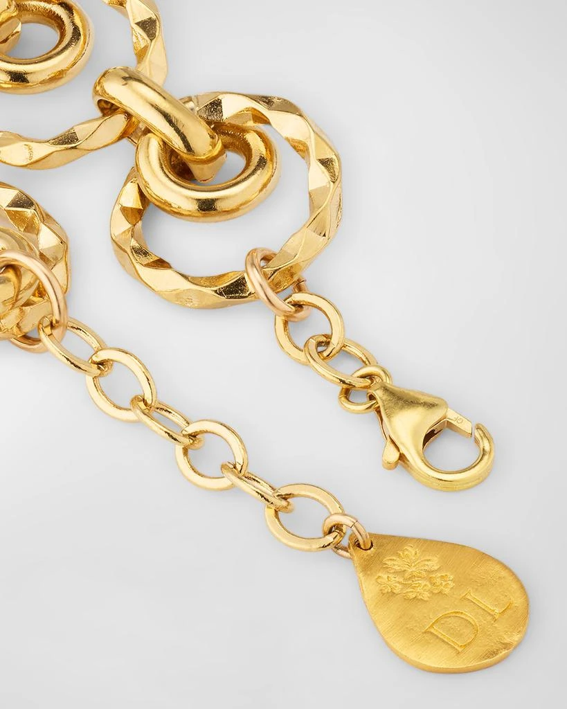 Devon Leigh Multi-Circle Textured Chain Bracelet 4