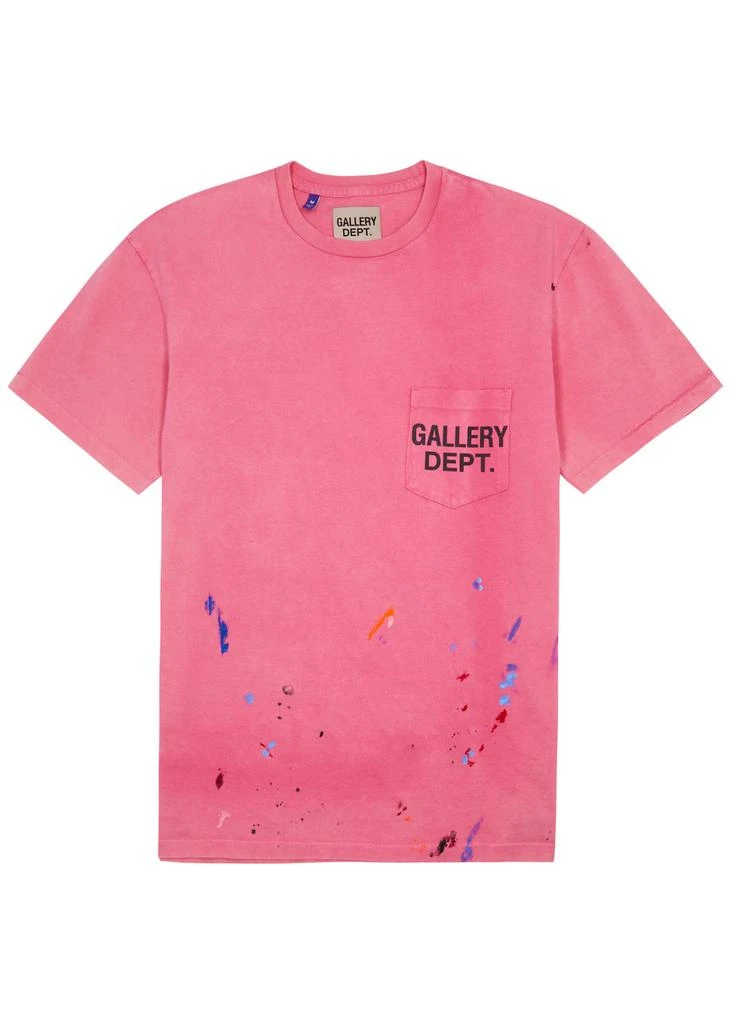 GALLERY DEPT. Paint-splattered logo cotton T-shirt  1